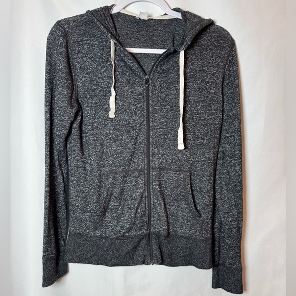 J.Crew Marled Gray Zip-Up Hoodie S - Picture 1 of 5